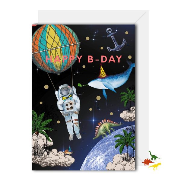 Geburtstagskarte Astronaut